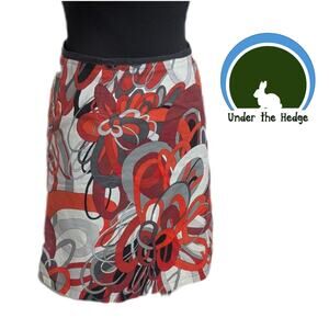 Lula Kate Red Abstract Mini Skirt Fits 6 8 Grunge Whimsigoth Fairy E1